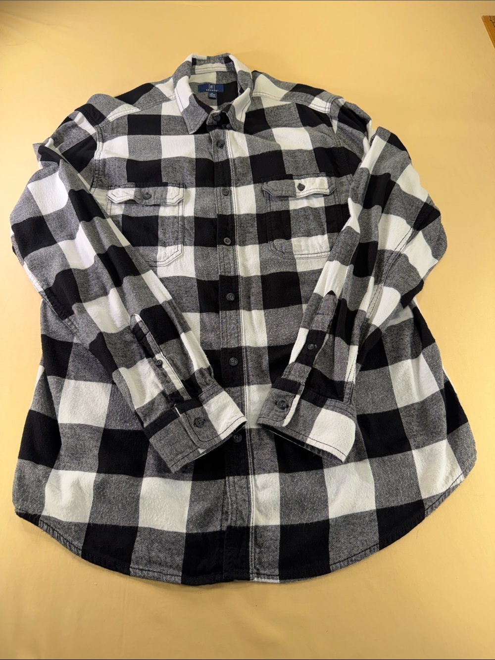 George men’s flannel buffalo plaid shirt size extra large